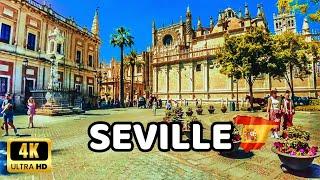 4K SEVILLE - Spains Most Beautiful Cities - Walking Tour Andalucía