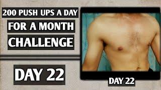 200 PUSH UPS A DAY FOR 30 DAYS CHALLENGE  DAY 22