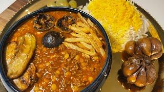 طرز تهیه قیمه رشتی با گوشت چرخ کرده فوری و لذیذ، غذای سنتی