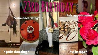 23rd BIRTHDAY Pole Dancing Cake Decorating Class Dinner