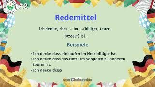 LERNVIDEO ZUR AUSSPRACHE VON REDEMITTEL  UND SÄTZEN  zum thema immer Online