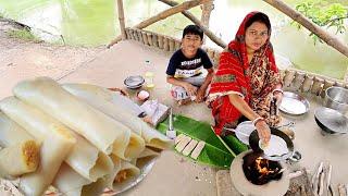 ঠান্ডা ঠান্ডা শীতে গরম গরম খিরসা পাটিসাপটা পিঠা খেয়ে মজাই আলাদাbengali pitha recipe