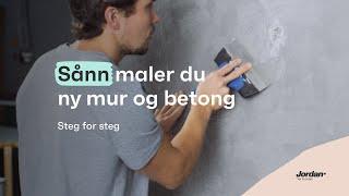 Sånn maler du ny mur og betong - Steg for steg