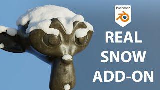 Quick & Realistic Snow in Blender Free Add-on