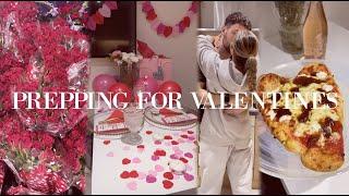 VALENTINES DATE NIGHT Making Pizzas Supermarket Valentines meal deals + Valentines Table decor