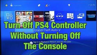 How To Turn PS4 Controller Off Without Turning Console Off