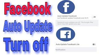 how to turn off Facebook auto update  Facebook auto update  2020