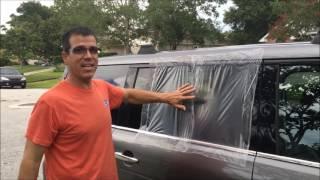 Broken Car Window Repair - Temporary fix for a broken car window Easy to install