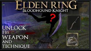 Elden Ring Bloodhound Knight Bloodhounds Fang Bloodhounds Step. Weapon and Ash of War Location.