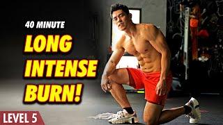 Long Intense Bodyweight Burn  Weightloss & Endurance Level 5-6