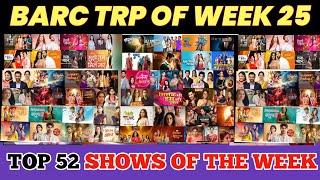 Week 25 - BARC TRP of the week  Heres the Top 52 Shows of this Week  Mera Balam Thanedar
