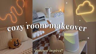 cozy room makeover + tour  HUGE amazon haul all new furniture pinterest inspired