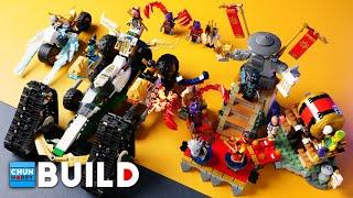 LEGO Speed Build Tournament Battle Arena + Ninja Team Combo Vehicle  NINJAGO 2024  Beat Build