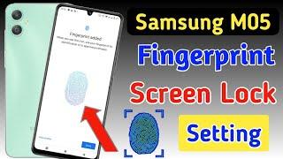 Samsung galaxy m05 fingerprint screen lockSamsung m05 fingerprint kaise kagaenfingerprint setting