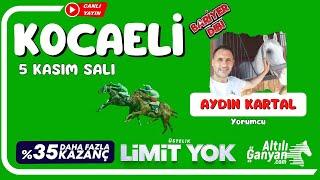 KOCAELİ  Canlı Yayın  Bariyer Dibi  5 Kasım 2024 Salı #atyarisi