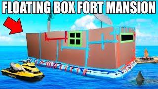 24 HOUR BOX FORT BOAT MANSION CHALLENGE SEADOO GAMING ROOM FIREPLACE & MORE