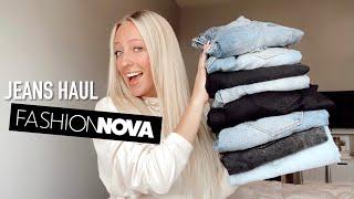 Fashion Nova Jeans Try On Haul  Size 0 and Size 1 Denim Try on Haul Fall 2020