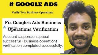 How To Do Google Ads Business Operations Verification successfully  BOV Google ads
