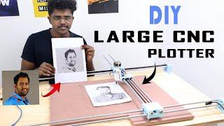 DIY Large CNC Plotter  Writing & Drawing Machine  Resizeable CNC Plotter  Coders Cafe