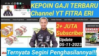 WAH Gaji Fitra Eri Dari YouTube Terbaru #gajiyoutuberpemulaterbaru #tranding #fitraeri