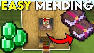 HOW TO EASILY GET MENDING BOOKS Minecraft Bedrock 1.20