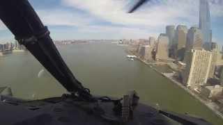 OH-58Ds Flying the Hudson River NYC RAW audiovideo