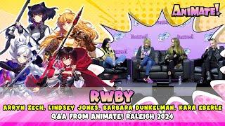 RWBY Cast Q&A  Animate Raleigh 2024  Barbara Dunkelman Arryn Zech Kara Eberle Lindsay Jones