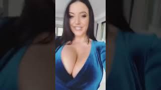 Angela White bouncing boobs#2
