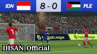 Indonesia vs Palestina Full Match - PES 2023