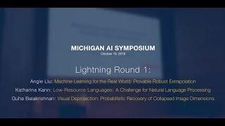 Michigan AI 2019 Symposium - Lightning Talks 1