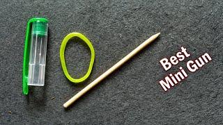 how to make gun with pen cap how to make mini gun at home how to make gun with pen and rubber