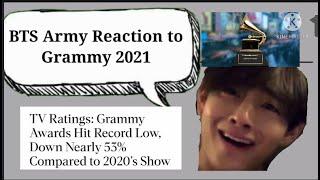 BTS ARMY Reaction to GRAMMYS 2021