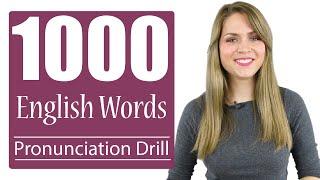 1000 Most Common English Words  Practice British Pronunciation  Vocabulary Drill