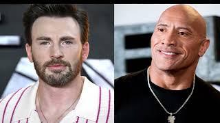 Dwayne Johnson Chris Evans first look from Christmas special unveiled