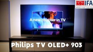 Philips OLED+ 903 TV + Bowers & Wilkins Sound IFA announcement 2018