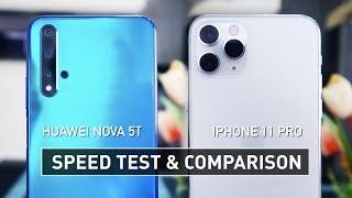 Nova 5T vs iPhone 11 Pro SPEED TEST  Zeibiz