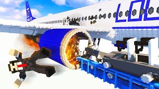 Roller Coaster Causes Plane CRASH - Teardown Mods Gameplay