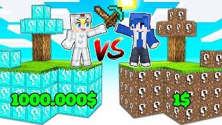 TÔ GÀ THỬ THÁCH 24H ĐẠI CHIẾN LUCKYBLOCK 1$ vs 1.000.000$ TRONG MINECRAFT*TÔ GÀ LUCKY BLOCK