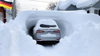 Record snowfalls Crazy Snow Storm in Germany Norway France