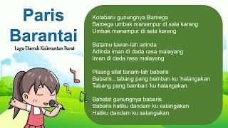Lagu Paris Barantai - Lagu Daerah Kalimantan Barat