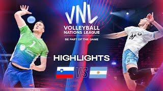  SLO vs.  ARG - Quarter Finals  Highlights  Mens VNL 2024