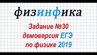 Задание №30. ДЕМОВЕРСИЯ ЕГЭ по физике 2019