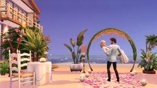 Sims 4  House Building  Tropical Wedding Venue Island Living Expansion Pack