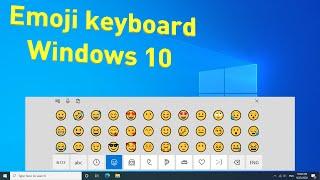 Emoji keyboard in windows 10  Touch keyboard in windows 10