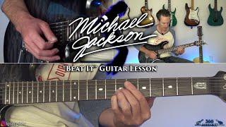 Michael Jackson - Beat It Guitar Lesson FULL SONG