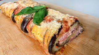 Take 2 eggplants and make this amazing recipe Quick and easy delicious eggplant roll