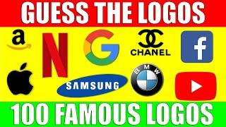 Guess the Logos in 3 SECONDS  100 Famous Logos  Game for Kids Preschoolers and Kindergarten