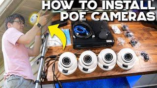 How To Plan Run Wires & Setup a WIRED PoE Camera System  Reolink 8CH 5MP System Review