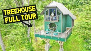 3-STORY BIRD-THEMED TREEHOUSE AIRBNB w MOUNTAIN VIEWS Full Tour