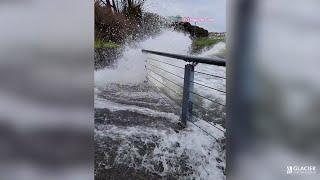 Vancouver Island gets hammered by big waves elevated ocean levels